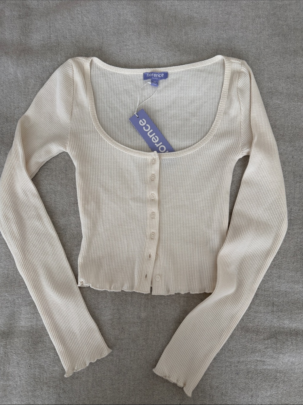 Florence Waffle Knit Long Sleeve